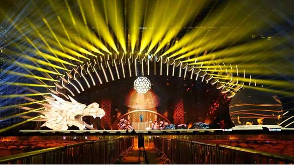 浙江卫视2019跨年晚会LED租赁屏以龙为主题