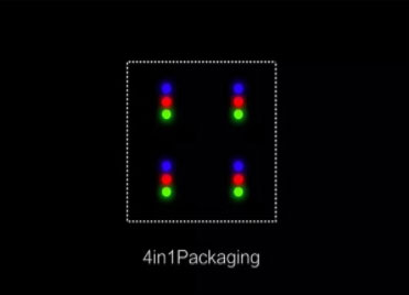 mini/micro-LED四合一封装单灯珠